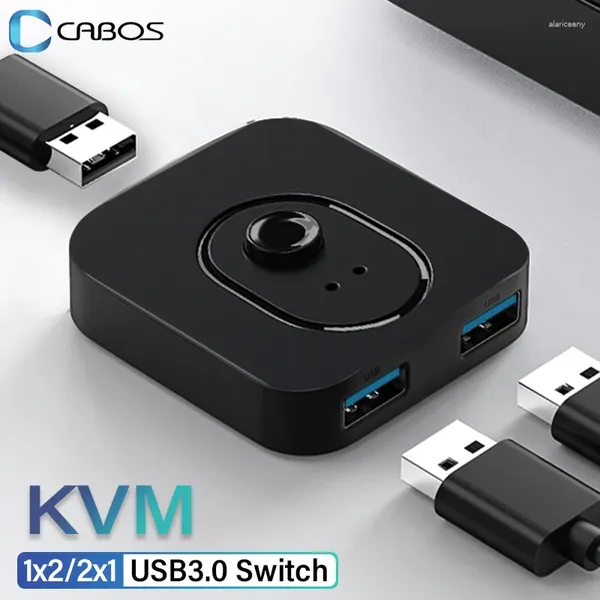 3,0 KVM-переключатель USB-концентратор 1x2/2x1 коммутатор USB3.0 общий контроллер-сплиттер для ноутбука, компьютера, принтера, клавиатуры, мыши