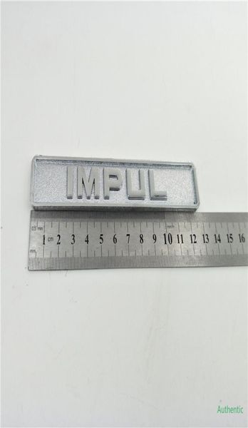 Для Nissan IMPUL хромированная серебряная эмблема на заднем хвосте логотип наклейка на боковое крыло паспортная табличка 1660793