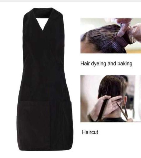 Pro 34 Taschen Salon Friseur Arbeitsschürze Umhänge Friseurkleid Wraps Friseur Haare Schneiden Kleidung Styling Tools8238183