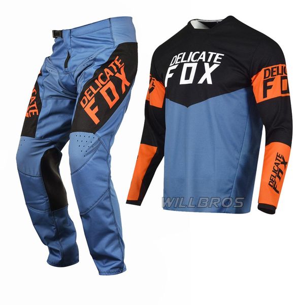 DELICATE FOX Navy 180 Revn MX Jersey Pant Motocross Combo Off Road Riding Mountain Bike SX ATV UTV MTB Gear Set2963956