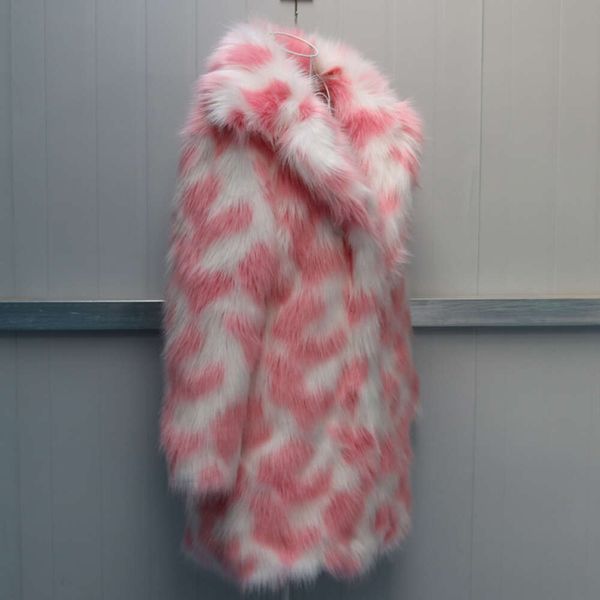 Осень-зима новое женское кожаное пальто средней длины с искусственным мехом лисы в Корейском стиле, приталенное пальто для моды, тепла и отдыха 767961