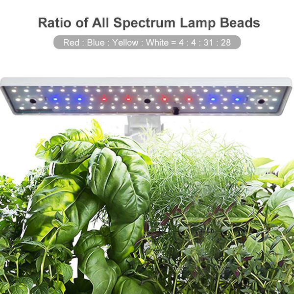 Sistema de cultivo de hidroponia para jardim inteligente Kit de jardim de ervas interno Cronometragem automática LED Luzes de cultivo Bomba de água para vasos de flores em casa 240304