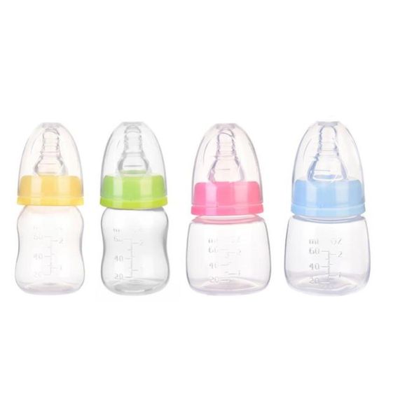 60 ml Babyflasche, natürliches Gefühl, Mini-Stillflasche, Standardkaliber, für Neugeborene, Trinkwasser, Fütterung, Milch, Fruchtsaft, 7013191