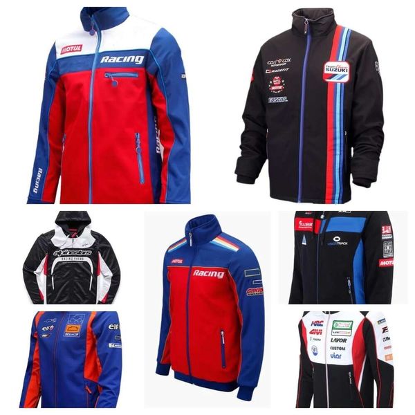 Felpa giacca da corsa F1 Formula 1 personalizzazione dello stesso stile Giacche da ricamo complete con logo per auto Giacche da moto retrò stile college vn