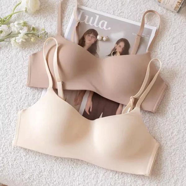 Reggiseni da donna traspirante senza cuciture sottile reggiseno push-up senza filo supporto solido tubo Top Lady Girls Comfort biancheria intima 2024