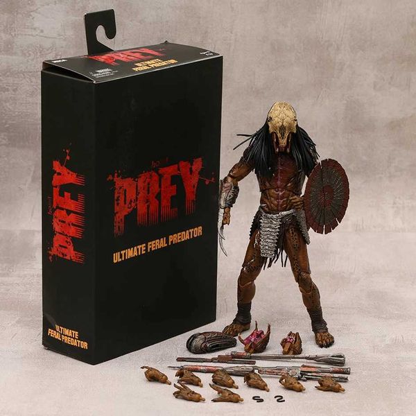 Аниме Манга NECA Prey Feral Predator Ultimate Фигурка Игрушка Ужасов Подарок на Хэллоуин J240308