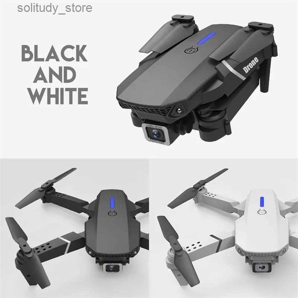 Drones LS E525 E88 PRO Drone 4K HD Dual Lens Mini Drones WiFi 1080p Transmissão em tempo real FPV Airecraft Câmeras Dobráveis RC Quadcopter Gift Toy Q240308