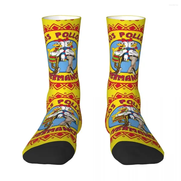 Erkek Çorap Los Pollos Hermanos Unisex Bahar Yaz Sonbahar Kış Hip Hop Mutlu Sokak Stili Çılgın Çorap