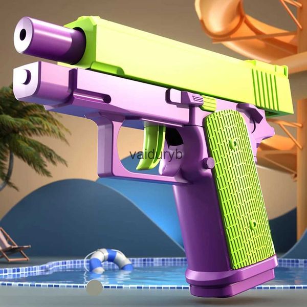 Sand Play Water Fun Gun Brinquedos Crianças Gravidade Jump Toy Mini 3D Impressão Arma Não Tiro Crianças Radiação Faca Stress Relief Presente de Natal H240308