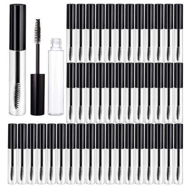 30/50 pz 10 ml Tubo di Mascara Vuoto Fiala di Crema per Ciglia Bottiglia di Liquido Contenitore Cosmetico con Tappo Nero Bottiglia di Plastica Riutilizzabile 240301