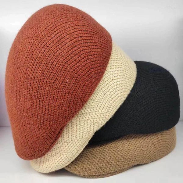 Viseiras chapéus masculinos outono/inverno lã misturada 2024 moda casual chapéu casquette bonés para homme snapback boné maxsiti u