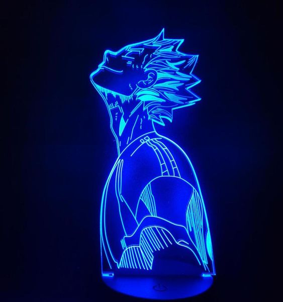 Haikyuu Bokuto 3D Led Anime Illusion Nachtlichter Led Farbwechsel Tischlampe Für Wohnkultur C10078824748