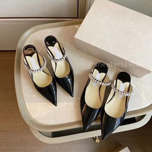 Mode Luxus Damen Kleid Sandalen Designer London High Heels Kristall Schnür High Heels Sandalen klassische Hochzeitsschuhe