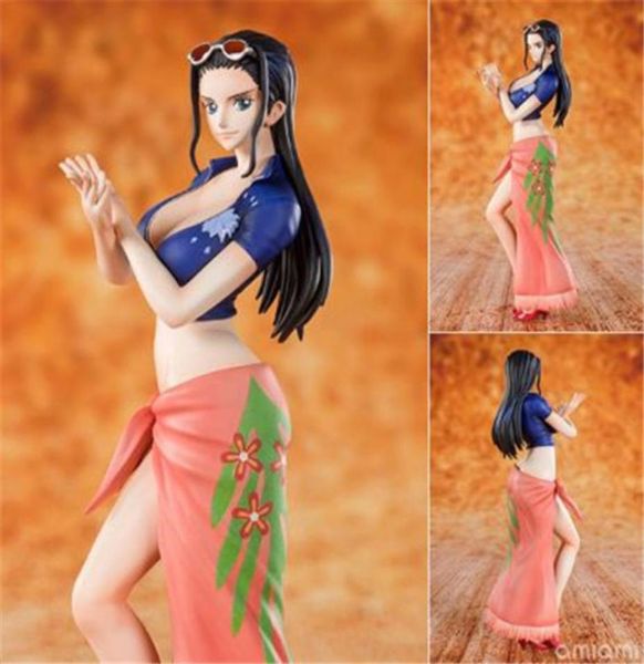 Anime 18 cm One Piece ZERO 20 ° Anniversario Nico Robin Il cappello di paglia Pirati Action PVC Figure da collezione Modello Giocattoli Regalo Q06212403228