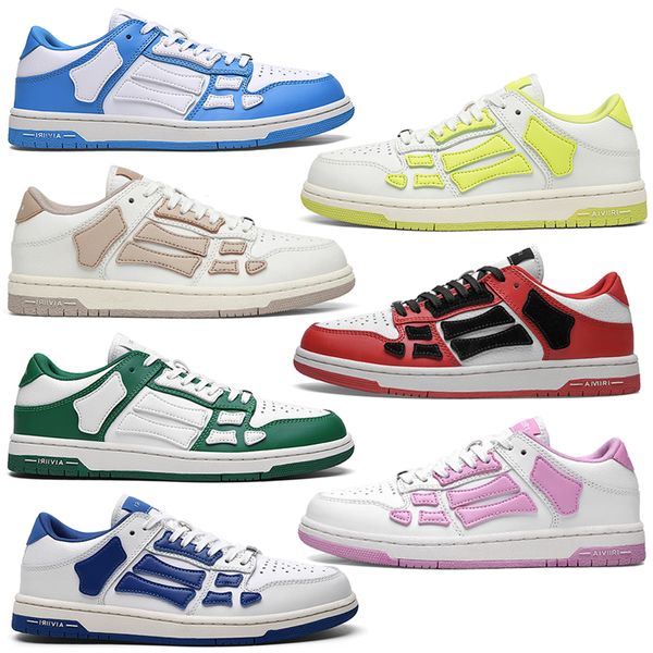 Designer maschio Scheletro Scheletro Casualmente scarpe da tavolo da donna triplo bianco blu bianco blu rosa rosso verde da jogging da jogging da jogging da jogging da jogging