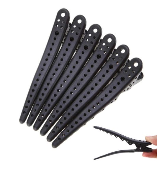 6 teile/satz Schwarz Alligator Haar Clip Friseur Schnitte Klemme Haarnadeln Diy Barber Pro Salon Haarpflege Styling Werkzeuge2710848