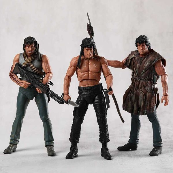 Аниме Манга NECA Reel Toys Рэмбо Первая кровь Джон Дж. Рэмбо Фигурка J240308