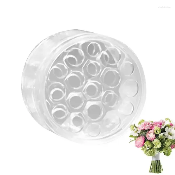 Vasi Portafiori a spirale trasparente Supporto per stelo artistico floreale Vaso fai-da-te Accessorio Ikebana per matrimoni