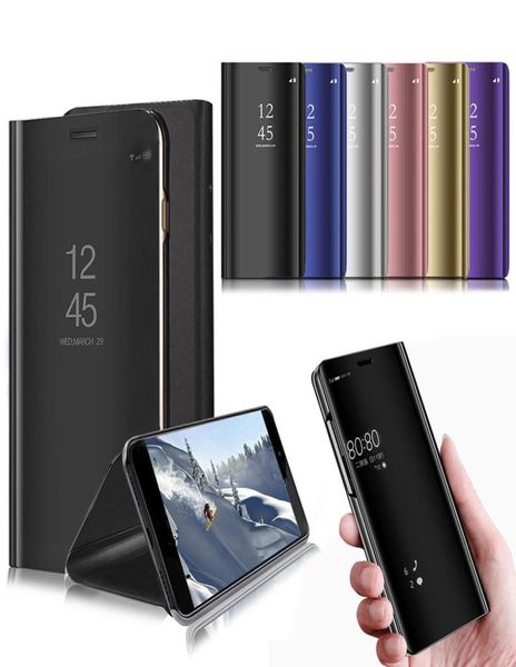 Für Samsung Galaxy M20 Fall Spiegel Ansicht Flip Smart Schlaf Leder Abdeckung Für Samsung Galaxy Note 9 Hinweis 8 M10 s10 Lite S101100387