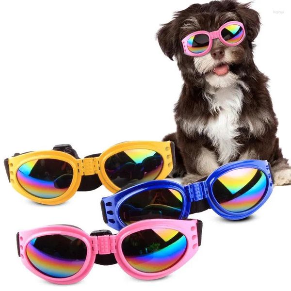 Vestuário para cães Óculos dobráveis para animais de estimação Evite óculos de sol da moda UV Óculos Po Prop Acessórios