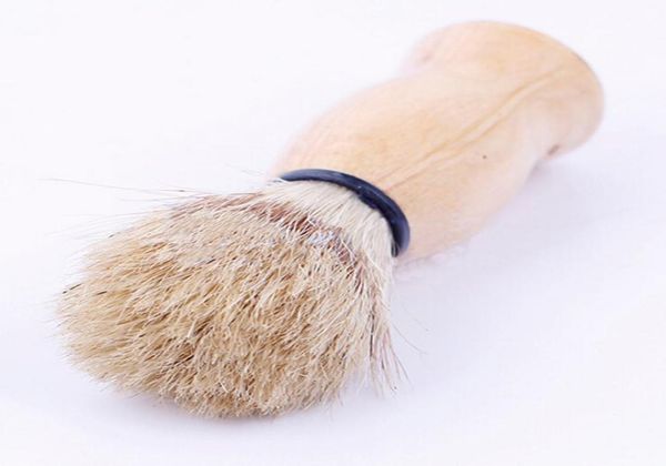 Whole2016 New Arrivlal Shaving Brush Perfect Shave Barber Hard Wood Handle Badger Hair Salon Tool 5067499