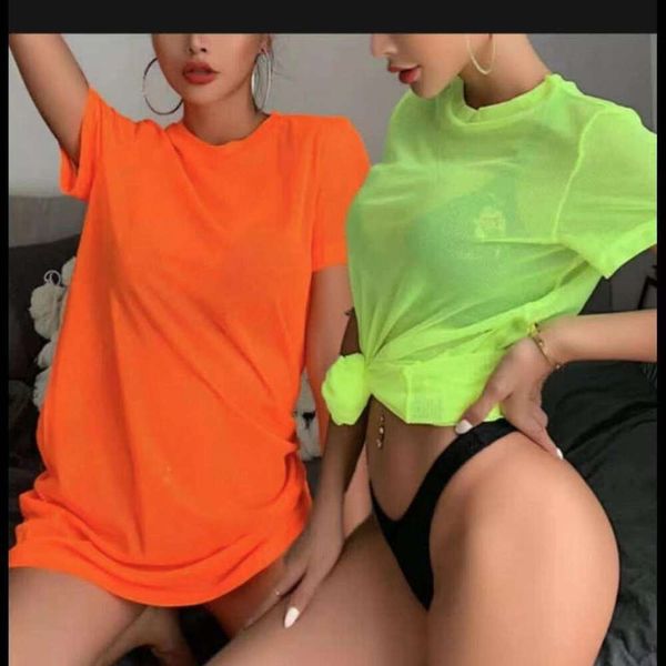 Camicia di base del costume da bagno di copertura della ragazza della maglia del ritaglio del vestito sexy delle donne di estate di modo