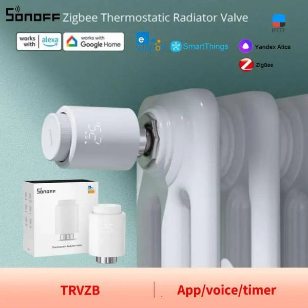 SONOFF Zigbee Radiatore Termostatico TRVZB temperatura domestica Il Controllo Remoto Intelligente funziona con alexa ZHA MQTT ewelink 240228