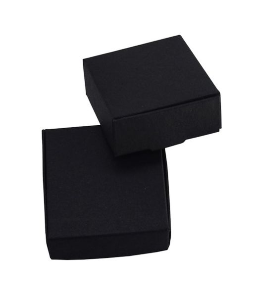 646428 cm Schwarze Pappverpackungsboxen DIY Geschenk Dekorative Kraftpapierboxen Handgemachte Seifenpaket Kartons 50 Stück / Los6176348