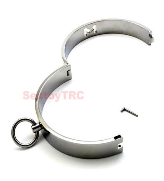 Bondage Gear Metal Dungeon Female Slave Collar Ring Restraint Heavy Duty BDSM Frauen Fetisch Sexspielzeug Gimp Restrain7579218