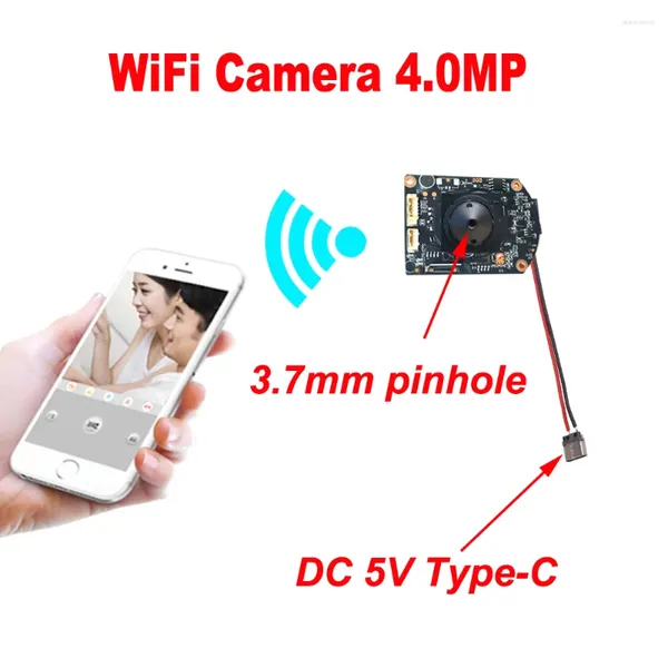 Mini câmera wifi 5v porta de alimentação usb monitoramento sem fio tipo-c vigilância de segurança hd vídeo telefone móvel remoto