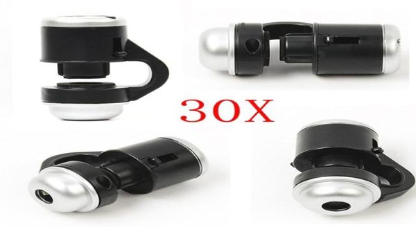 Universal 30X Optischer Zoom Handy Mikroskop Clip Micro Objektiv Teleskop Kamera Objektiv Für iPhone Android smart phone9518379