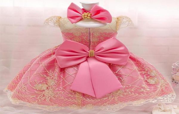 Girl039s Abiti Nati Neonate Abito da principessa Bambino Bambini 3 6 9 12 18 24 Mesi Natale Festa di compleanno Tutu Costume in pizzo B8361328