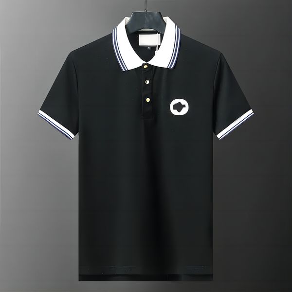 T-shirt da uomo Polo Felpe 100 cotone T-shirt da golf da uomo Polo vuota ricamata in poliestere di alta qualità Uomo asiatico M-3XL 2 Taglia asiatica M-3XL