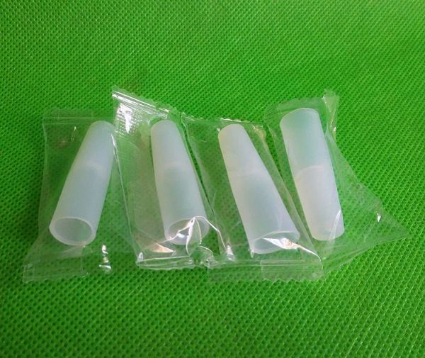 Embalagem individual de ponta de silicone, acessórios para fumar, capa de bocal para teste de água, cachimbo de água ZZ