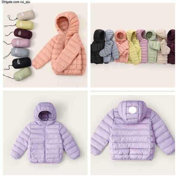 Inverno LU-1836 piumino leggero per ragazzi e ragazze per bambini grandi e piccoli con cappuccio, cappotto spesso e caldo