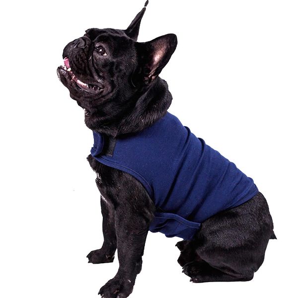 Kreative reine Baumwolle Haustier Jacke Anti Angst Stress Relief Hund Weste Shirt für Welpen Kleidung liefert Drop 240226