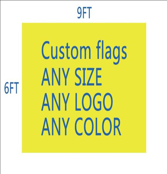 DHL frshpping Bandiera della squadra di calcio personalizzata 6x9 FT Stampa digitale 100D poliestere pongee bandiera personalizzata7415654