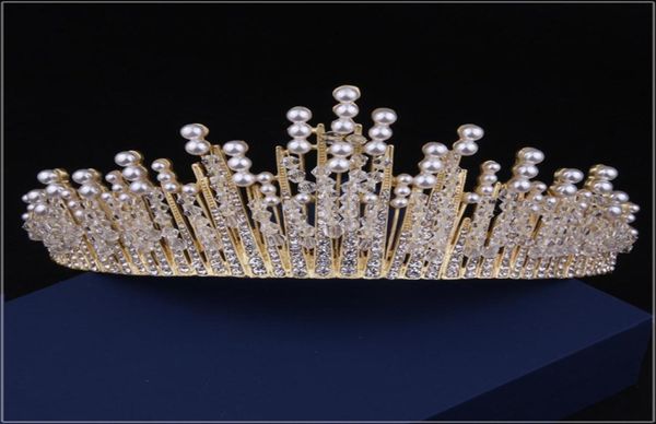 Tiara Krone Strass Braut Haarschmuck Braut Kopfschmuck Kronen Kopfschmuck für Hochzeit Kopfschmuck Zubehör Festzug Krone6033782