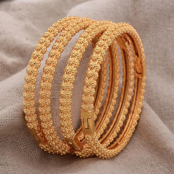 Marokkanische goldfarbene Armreifen für Damen und Herren, arabische ethnische Hochzeit, kleines Armband, Schmuck, Dubai, Familiengeschenk 240308