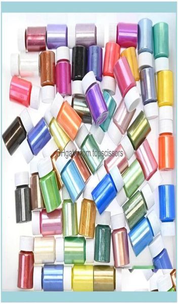 Nagelstudio Gesundheit Schönheit Nagelglitzer 1 Flasche Glänzendes Perlenpulver Kunst 54 Farben Superfein Diy Perlglanz Glimmer Epoxidharz Minera2681745