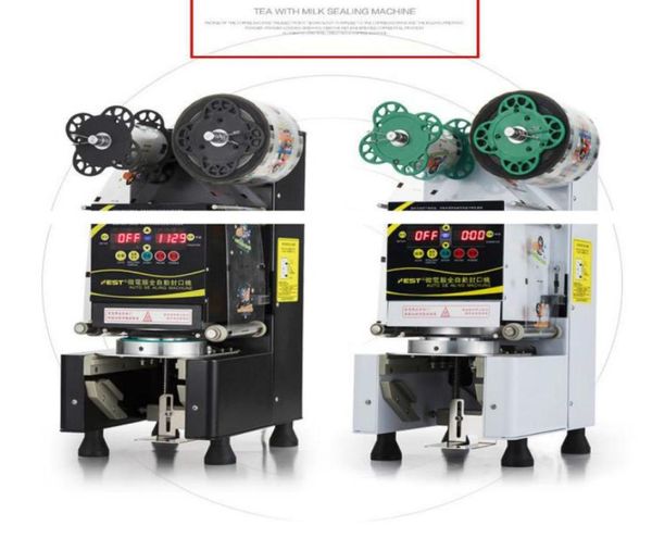 Коммерческая машина для запечатывания чашек, полностью автоматическая машина для пузырькового чая для 99588 PPPPaper, чая с молоком Boba7110733