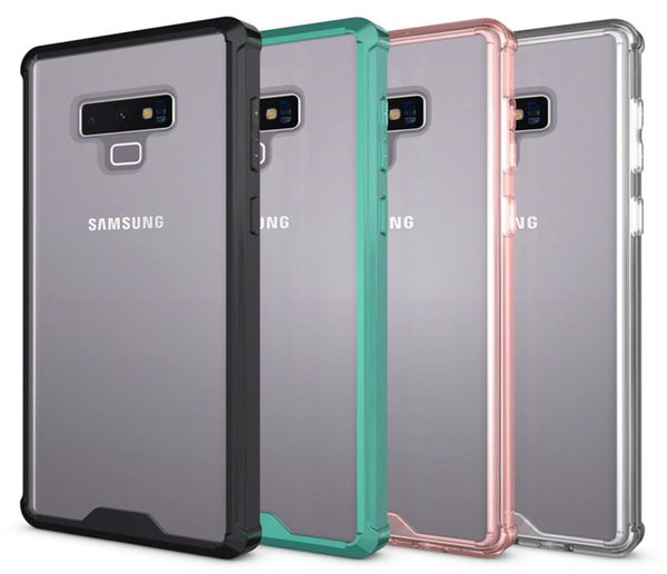 Transparente iPhone-Hülle für Samsung Galaxy Note 9 8 S9Plus S8Plus A8 Antiklopf-Hybrid-Soft-TPU-Hart-PC-Schutzhülle stoßfest Clea4112027