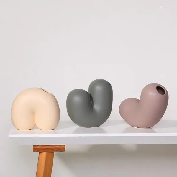 Vazolar Modern Minimalist Stil Seramik Vazo Soyut Sanat Dekoratif Süsleri