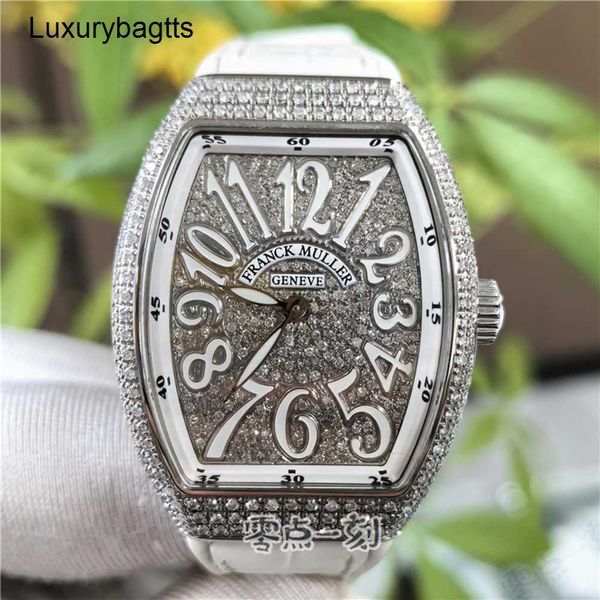 Franck Muller Watch Swiss Saatleri Otomatik% 50 İndirim Anında Kanıt Kutusu Tam Frank Kadınlar V32 Arka Elmas Gökyüzü Yıldız Kuvars