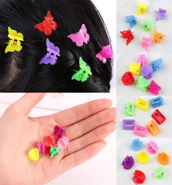 Haarspange für Mädchen, kleine Krallenklammer-Accessoires mit Schmetterling, Jakobsmuschel, quadratischem Kopfschmuck3134031