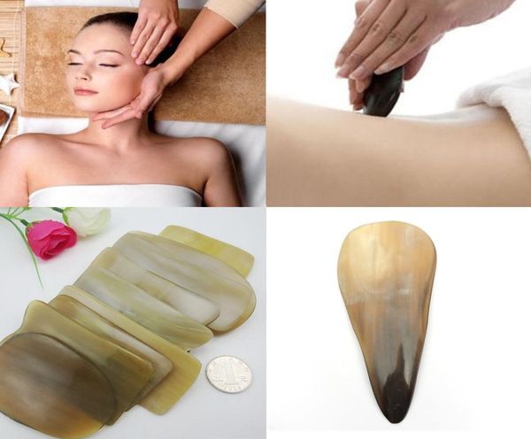 Gua Sha Gesichtsbehandlung Massage Chinesisches natürliches Büffelhorn-Kratzwerkzeug R289638703