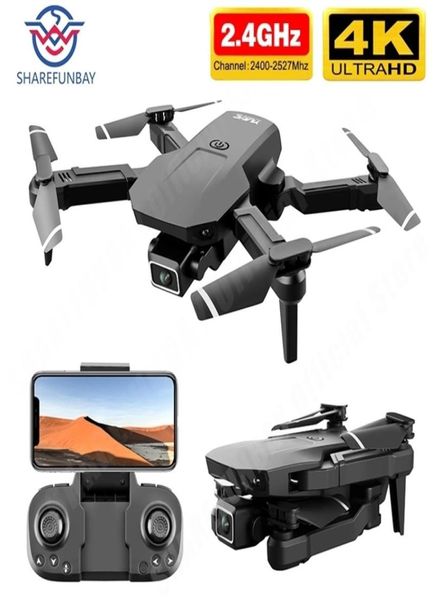 S68 pro Drone 4k HD Telecamera grandangolare Wifi Fpv Mantenimento dell'altezza con mini video Live Rc Quadcopter 2109079113781