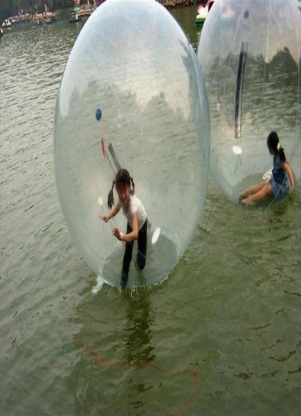 Neu eingetroffen 2M großer Wasserlaufball PVC aufblasbarer Ball Zorbball Wasserlaufbälle Tanzbälle Sportbälle DHL5066115