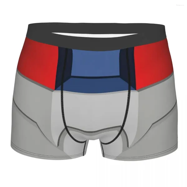 Underpants Jeeg Light Men Underwear Grendizer Mazinger Goldrake Boxer Shorts Calcinhas Novidade Mid Cintura para Homme S-XXL
