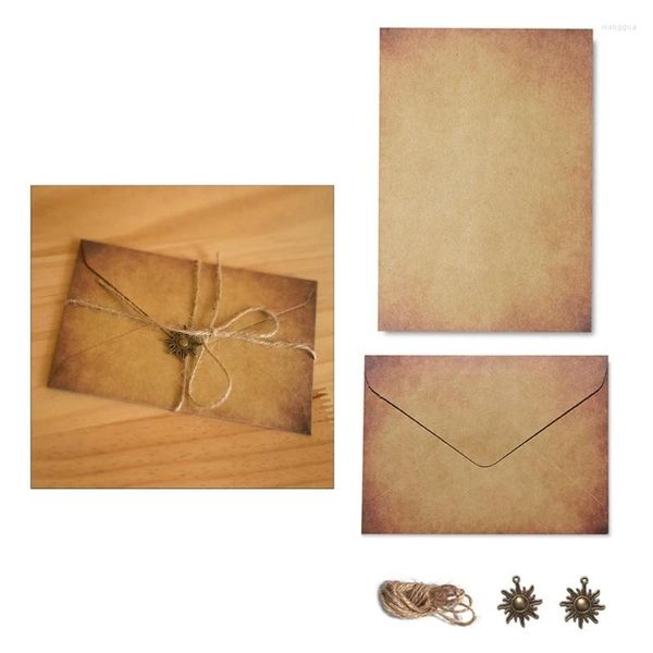 Подарочная упаковка 10 комплектов пригласительных бумажных конвертов для карточек, конвертов с письмами